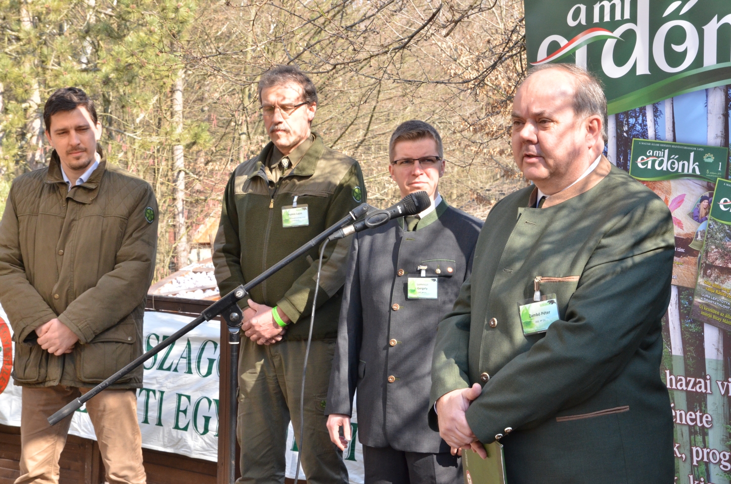 Zambó Péter OEE elnök az Erdők Nemzetközi Napján a Budakeszi Vadasparkban