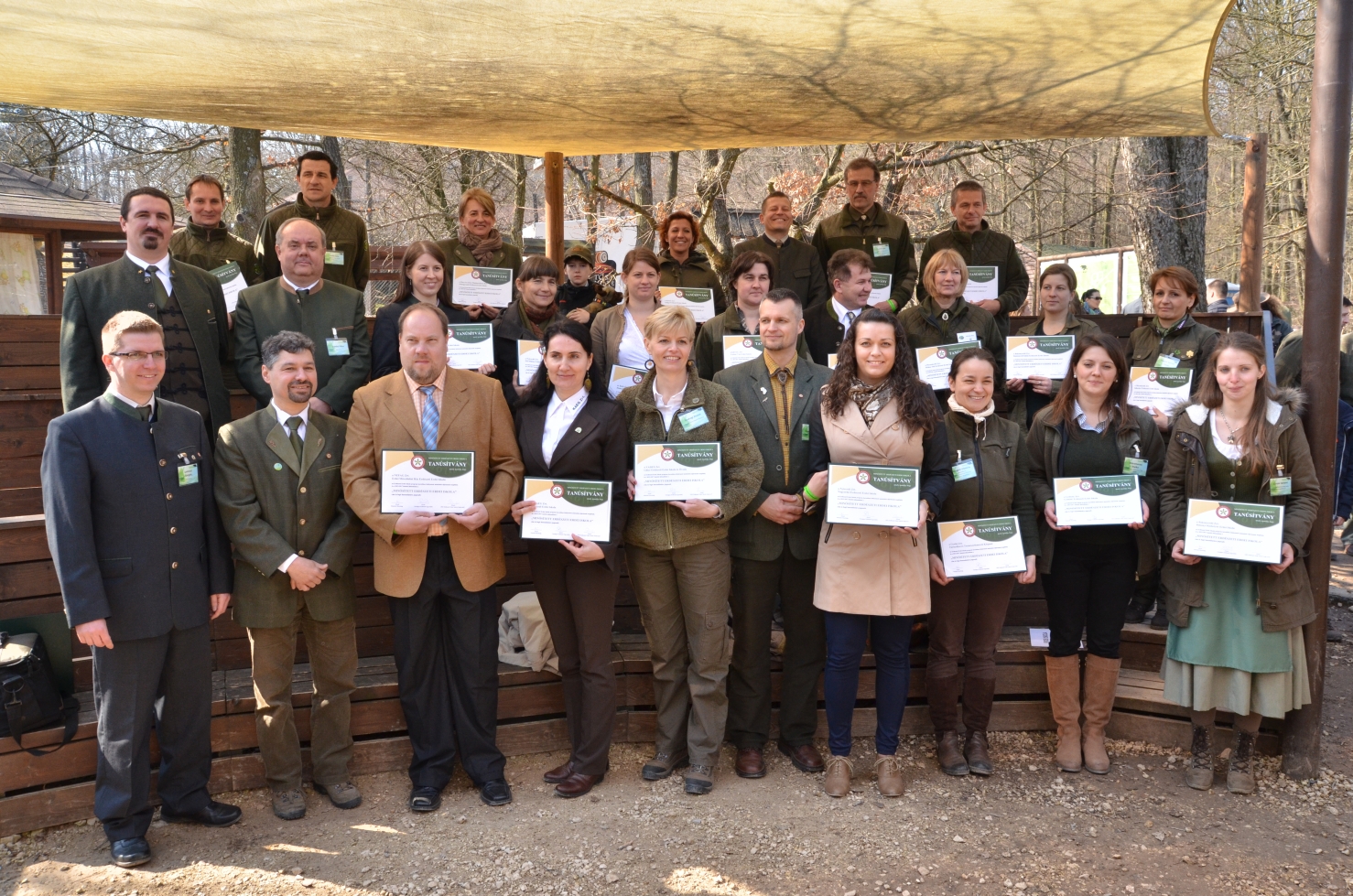Minősített Erdészeti Erdei Iskolák képviselői